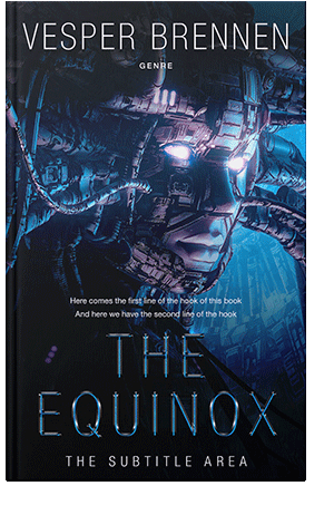 Pre Made Book Cover Ebony