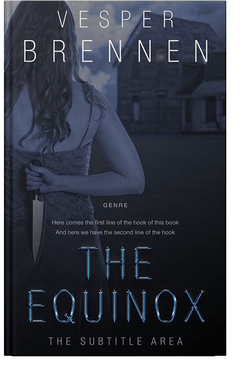 Front view of Ebony #20113 - Premade Mystery & Thriller & Suspense Book Cover