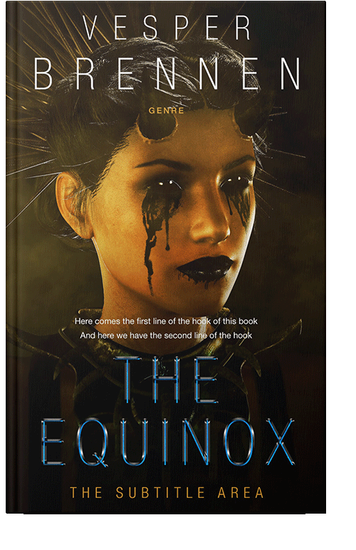 Front view of Graphite #20116 - Premade Horror Book Cover