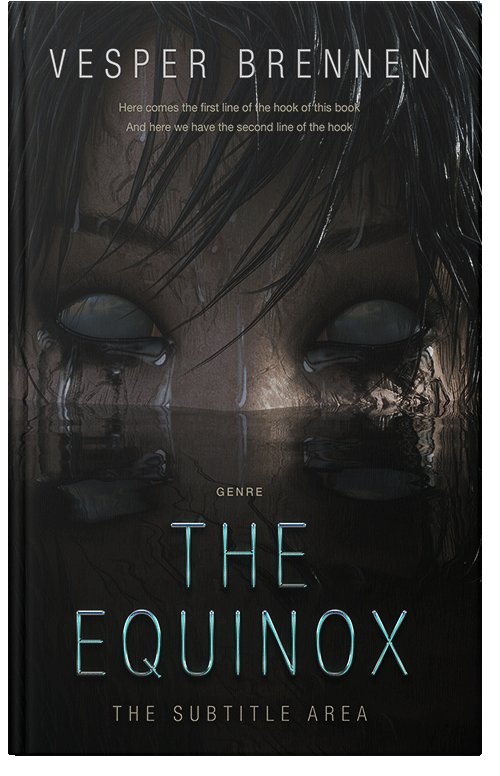 Front view of Cod Gray #20119 - Premade Horror Book Cover