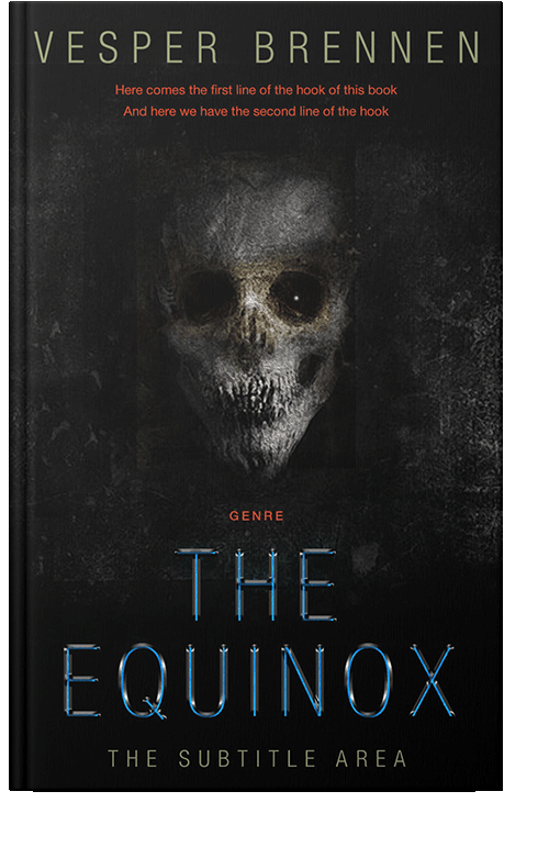 Front view of Cod Gray #20122 - Premade Horror Book Cover