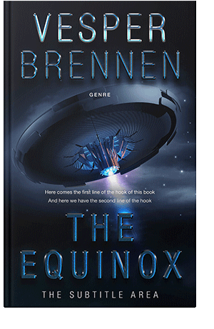 Pre Made Book Cover Ebony