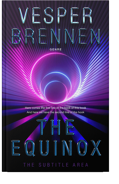 Front view of Lavender #20127 - Premade Science Fiction Book Cover