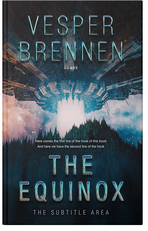 Front view of Premade Science Fiction Book Cover - Aztec