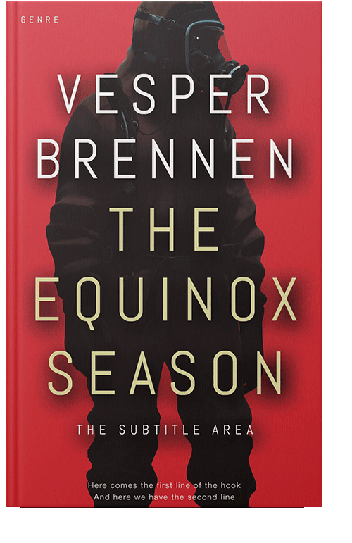 Front view of Persian Red #20143 - Premade Apocalyptica Book Cover