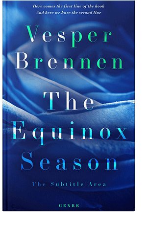 Pre Made Book Cover Catalina Blue