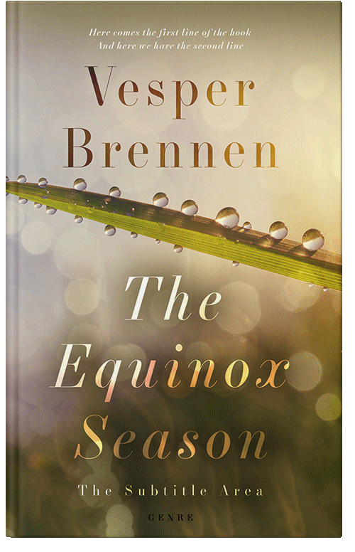 Front view of Vanilla #20152 - Premade Nature Book Cover