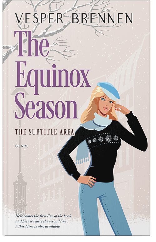 Front view of Ebb #20182 - Premade Chick Lit Book Cover