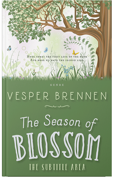 Front view of Highland #20189 - Premade Fantasy Book Cover