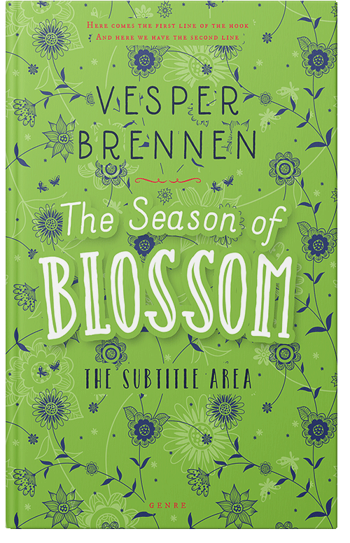 Front view of Premade Nature Book Cover - Celery