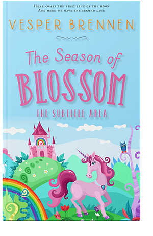 Pre Made Book Cover Blizzard Blue