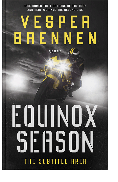 Front view of Stark White #20202 - Premade Action & Adventure Book Cover