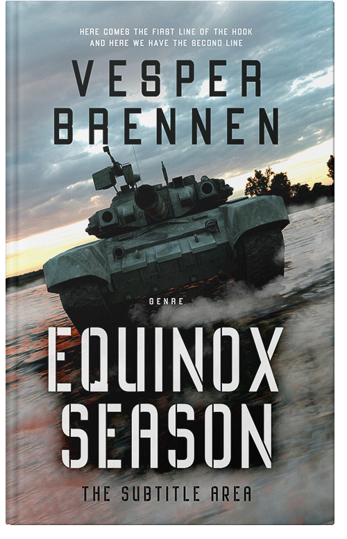 Front view of Premade Action & Adventure Book Cover - Regent Gray