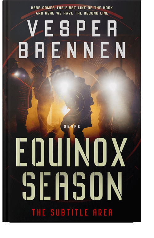 Front view of Cocoa Brown #20212 - Premade Science Fiction Book Cover