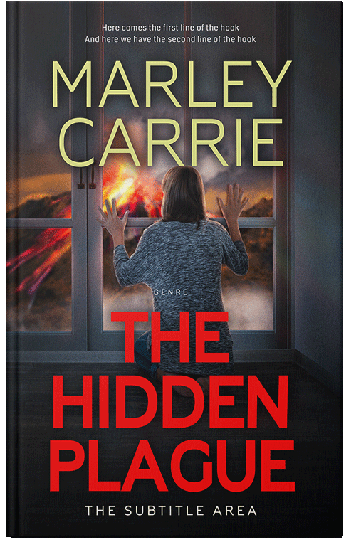 Front view of Premade Apocalyptica Book Cover - Flame Pea