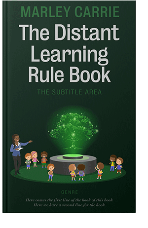 Pre Made Book Cover Palm Green