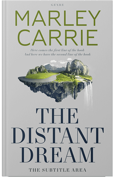 Front view of Quill Gray #20278 - Premade Surreal Book Cover