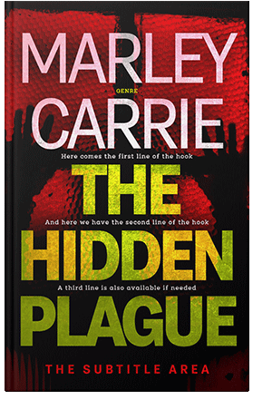 Pre Made Book Cover Red Damask