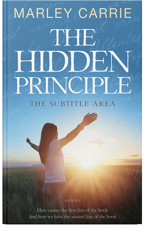 Front view of Steel Blue #20315 - Premade Health & Mind & Body Book Cover