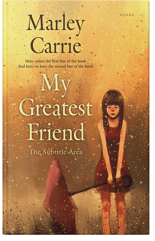 Front view of Tussock #20319 - Premade Nature Book Cover