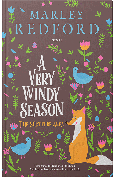 Front view of Premade Nature Book Cover - Ferra