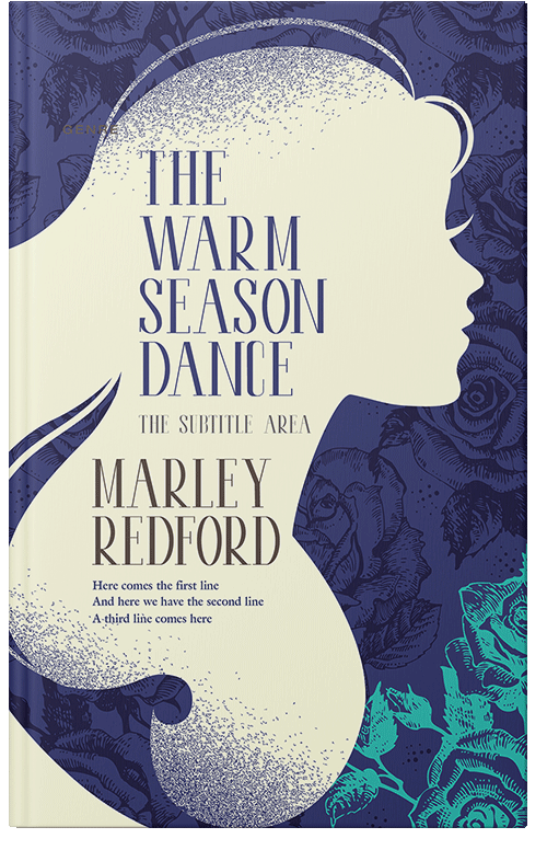 Front view of Premade Abstract Book Cover - Rhino