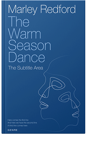 Pre Made Book Cover Venice Blue