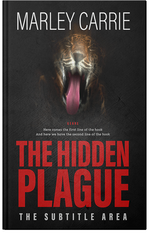 Front view of Flush Mahogany #20380 - Premade Action & Adventure Book Cover