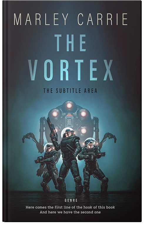 Front view of Premade Science Fiction Book Cover - Outer Space