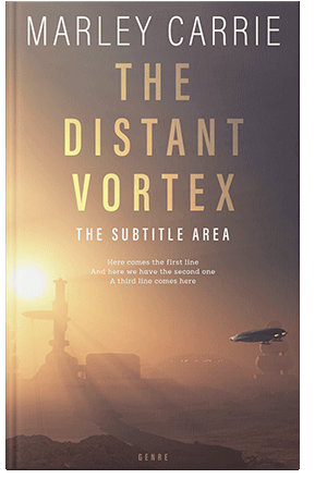 Pre Made Book Cover Dorado