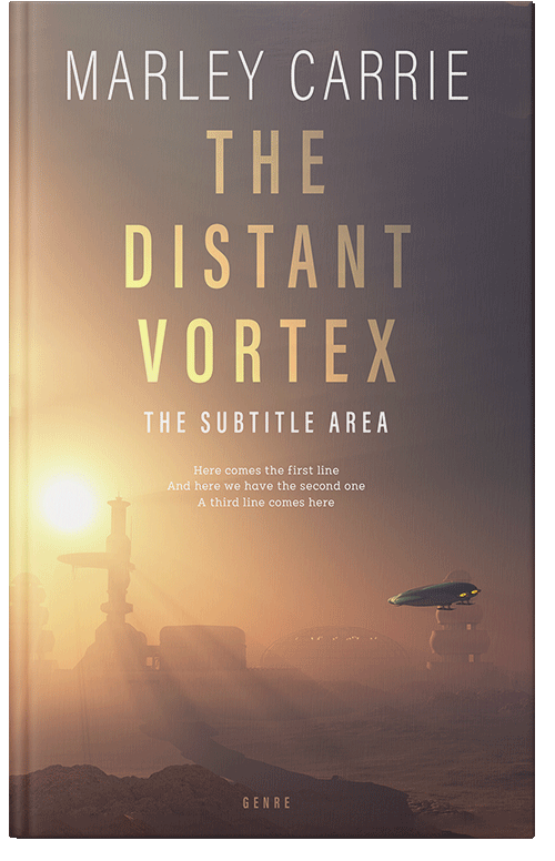 Front view of Dorado #20419 - Premade Science Fiction Book Cover