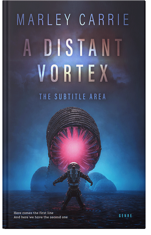 Front view of Ebony Clay #20422 - Premade Science Fiction Book Cover