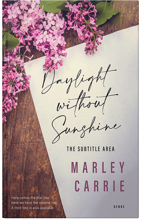 Front view of Wafer #20451 - Premade Literary Fiction Book Cover