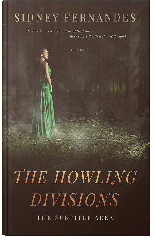 Front view of Premade Fantasy Book Cover - English Walnut