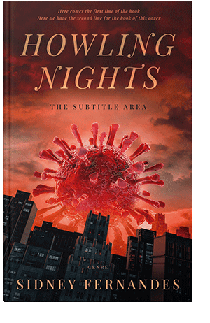 Pre Made Book Cover Flame Pea