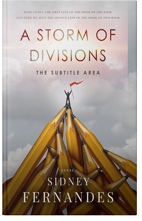 Front view of Silver Rust #20500 - Premade Surreal Book Cover