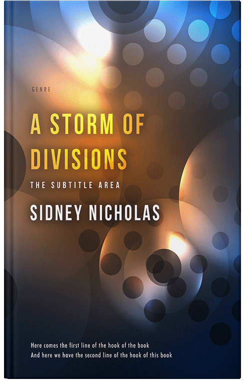 Front view of Masala #20515 - Premade Abstract Book Cover