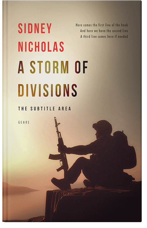 Front view of Premade Historical Book Cover - Indian Khaki