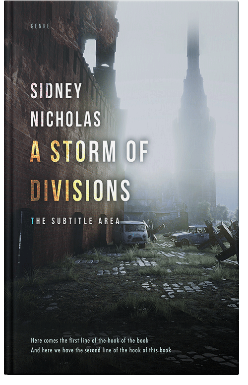 Front view of Iron #20537 - Premade Apocalyptica Book Cover