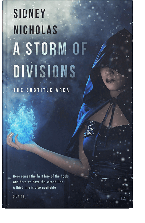 Front view of Ebony Clay #20544 - Premade Horror Book Cover