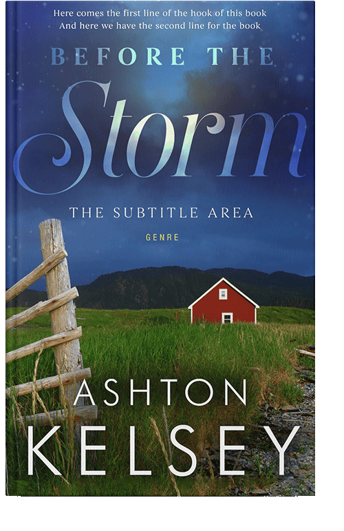 Front view of San Juan #20554 - Premade Literary Fiction Book Cover