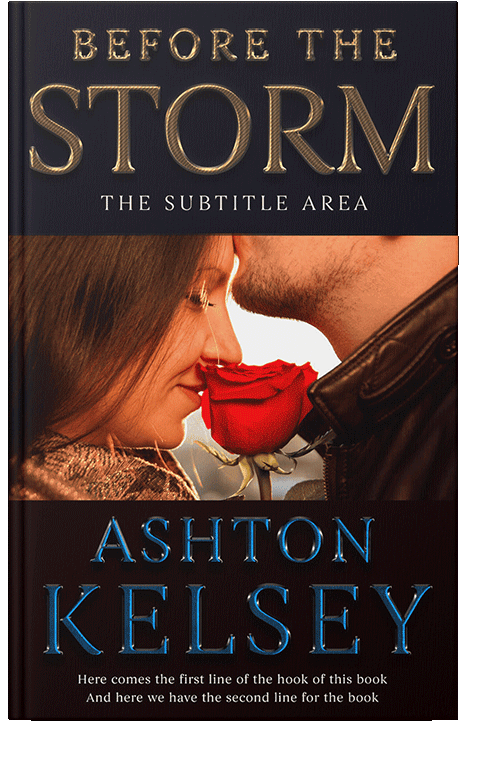 Front view of Raw Sienna #20575 - Premade Romance Book Cover