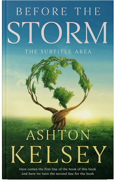 Front view of Beryl Green #20578 - Premade Science & Nature Book Cover