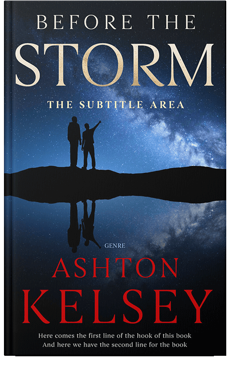 Front view of Ebony #20582 - Premade Science Fiction Book Cover