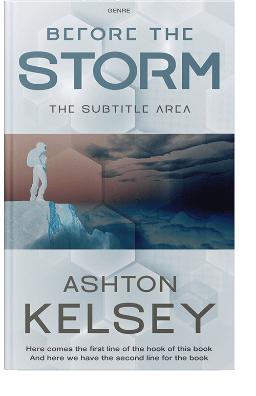 Front view of Rhino #20585 - Premade Science Fiction Book Cover