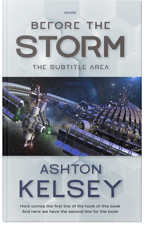 Front view of Geyser #20586 - Premade Science Fiction Book Cover