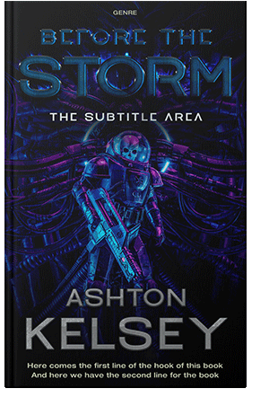 Pre Made Book Cover Ebony