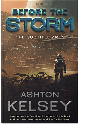 Pre Made Book Cover Taupe