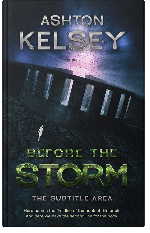 Front view of Mirage #20599 - Premade Science Fiction Book Cover