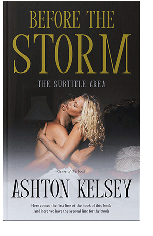 Pre Made Book Cover Soft Amber